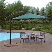 Oakland Living 10 Ft Cantilever Light Weight Umbrella in Green 