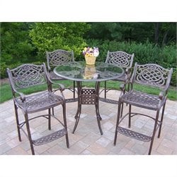 Oakland Living Hummingbird Mississippi 42 Inch 5pc Bar Set