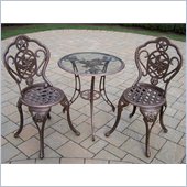 Oakland Living Texas Rose 3pc Bistro Set