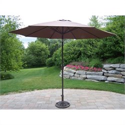 Oakland Living 9 Ft Umbrella with Crank and Tilt