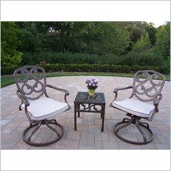 Oakland Living Pacifica 3pc Swivel Rocker 3pc Set with Cushions