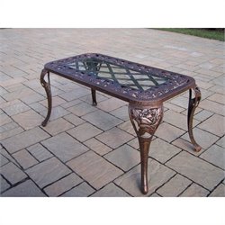 Oakland Living Tea Rose Cocktail Table-Antique Pewter