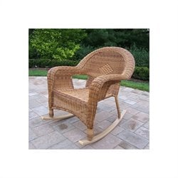 Oakland Living Resin Wicker Rocker