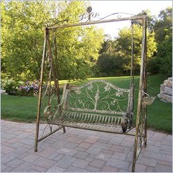 Oakland Living Victorian Metal Art Swing