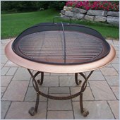 Oakland Living 30 Inch Round Fire Pit with Grill