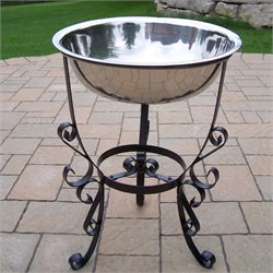 Oakland Living 20 Stainless Steel Ice Bucket with Stand
