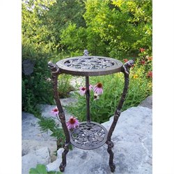 Oakland Living Frog Table Plant Stand in Antique Bronze