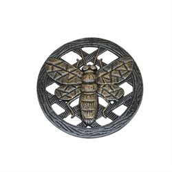Oakland Living Stepping Stone Bee in Antique Pewter