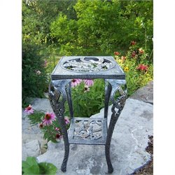 Oakland Living Hummingbird Table Plant Stand in Antique Pewter