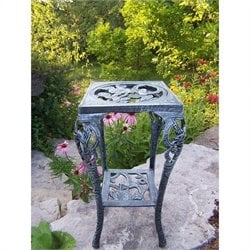 Oakland Living Hummingbird Table Plant Stand in Verdi Grey