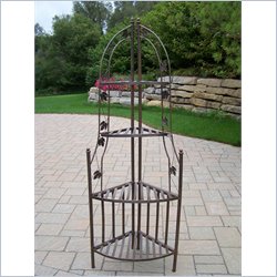 Oakland Living Corner Shelf Plant Stand
