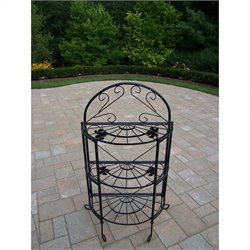 Oakland Living Sundance Bakers Rack in Black