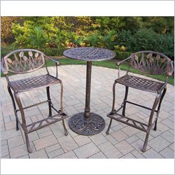 Oakland Living Tulip 3pc Bar Set
