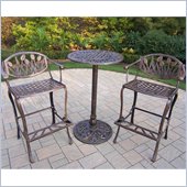 Oakland Living Tulip 3pc Bar Set