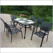 Oakland Living Web 7pc Outdoor Dining Set