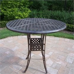 Oakland Living Elite 42 Inch Bar Table in Antique Bronze Finish