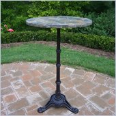 Oakland Living Stone Art Bar Table in Black Finish