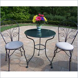 Oakland Living Leaf 3pc Bistro Set