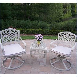 Oakland LivingMississippi 3pc Swivel Rocket Set with Cushions