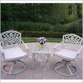 Oakland LivingMississippi 3pc Swivel Rocket Set with Cushions