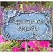 Oakland Living Garden Marker Happiness Grows In Our Garden in Antique Pewter