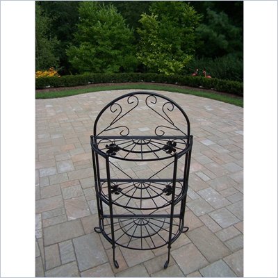 Oakland Living Sundance Bakers Rack in Black