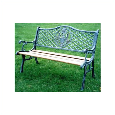 Oakland Living American Eagle Rope Bench