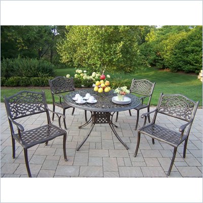Oakland Living Capitol 48 Inch Mississippi 5 Piece Dining Set