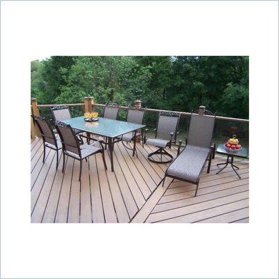 Oakland Living Cascade 9-Piece Outdoor Sling Set
