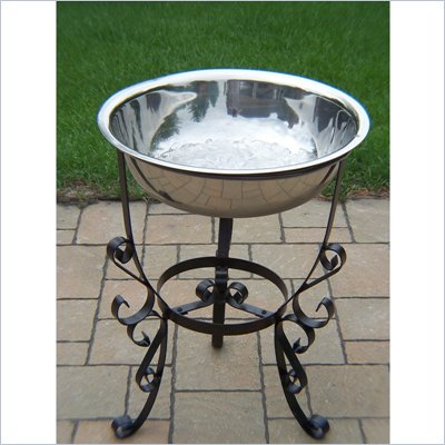 Oakland Living 20" Stainless Steel Ice Bucket with Stand