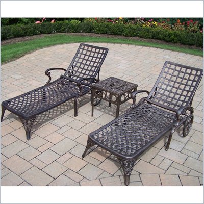 Oakland Living Elite 3pc Chaise Lounge Set