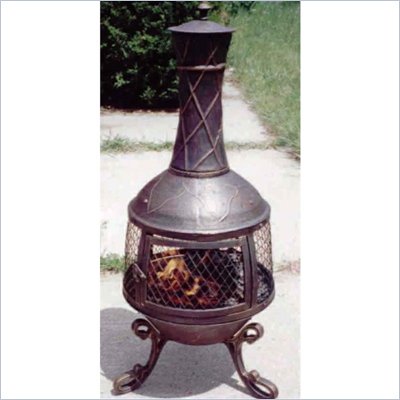 Oakland Living Antique Bronze Elite Chimenea / Firepit