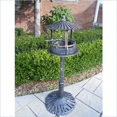 Oakland Living Romance Bird House in Antique Pewter