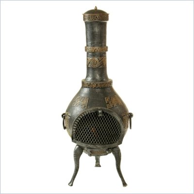 Oakland Living Antique Pewter Royal Chimenea with Grill