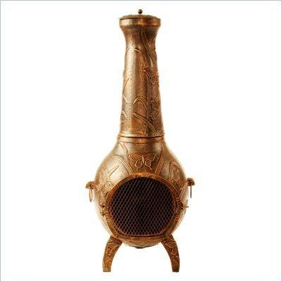 Oakland Living Butterfly Chimenea with Grill