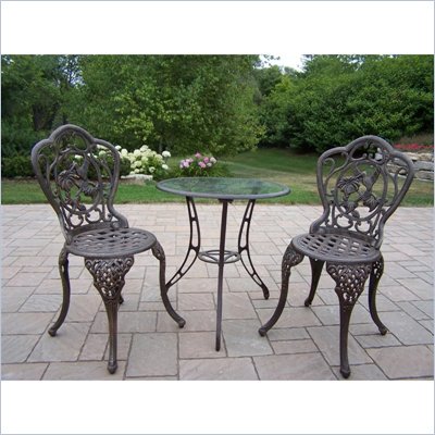 Oakland Living Hummingbird 3-Piece Bistro Set