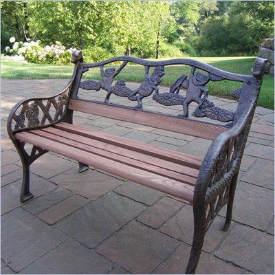 Oakland Living Giraffe Frog Kiddy Bench