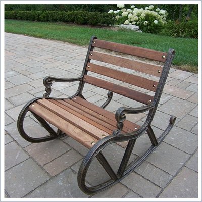 Oakland Living Antique Bronze Kiddy Rocking Chair