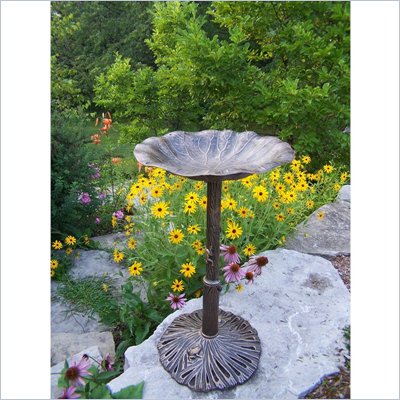 Oakland Living Lily Bird Bath
