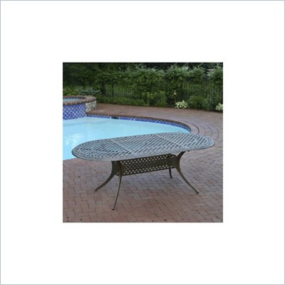 Oakland Living Antique Bronze 84" x 42" Oval Table