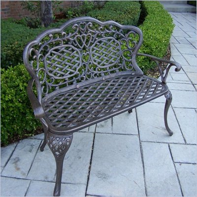 Oakland Living Mississippi Loveseat in Antique Bronze