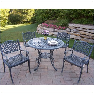 Oakland Living Mississippi 42 Inch 5pc Dining Set