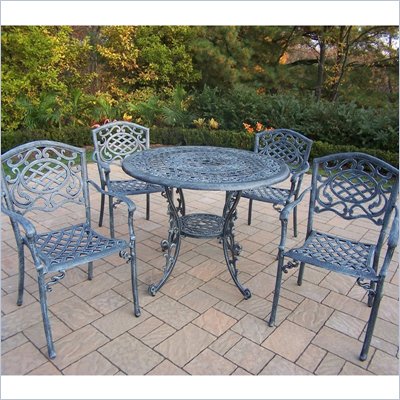 Oakland Living Mississippi 42 Inch 5pc Dining Set