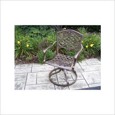 Oakland Living Mississippi Antique Bronze Swivel Rocker
