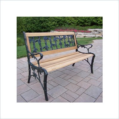 Oakland Living Bamboo Park Bench