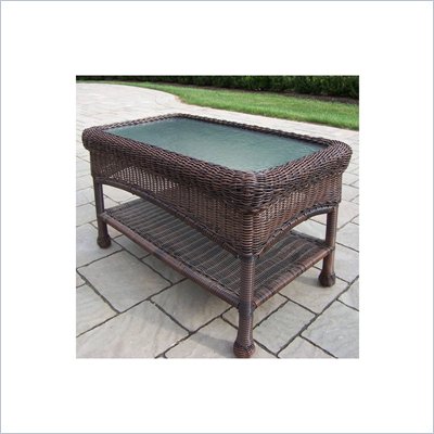 Oakland Living Resin Wicker Coffee Table