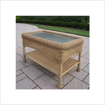 Oakland Living Resin Wicker Coffee Table