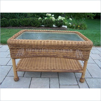 Oakland Living Resin Wicker Coffee Table
