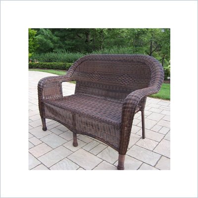 Oakland Living Resin Wicker Loveseat