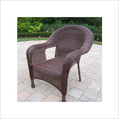 Oakland Living Resin Wicker Arm Chair